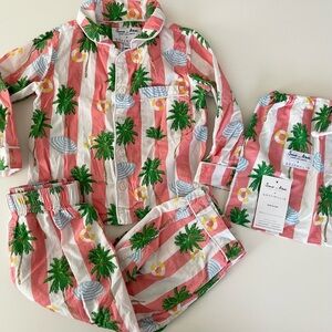 Sant and Abel x Gray Malin travel themed pajamas Size: 1-2T limited edition GUC